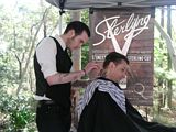 Vintage Barbershop - Retro Barber - Sterling Hairdressing - The Fifties Fair 2012