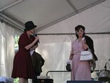 Monica Trapaga and Ella - Kodak Folding Camera - The Fifties Fair 2013