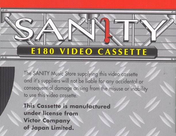 Sanity Videotapes - apostrophe error