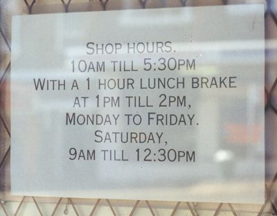 Time for lunch break Typo