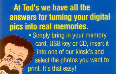 Digital Prints at Ted's Camera Store - apostrophe error