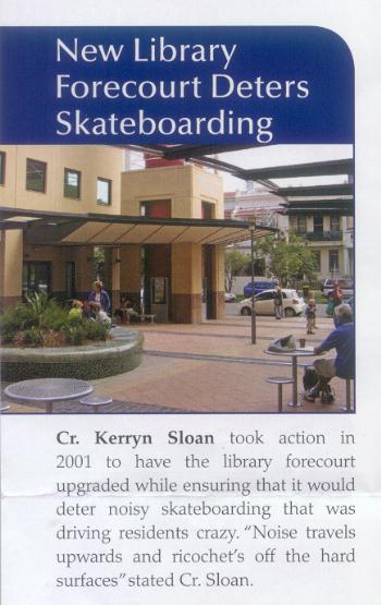 Waverley Library Skateboarding - apostrophe error