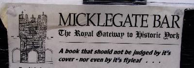 York Micklegate Bar - apostrophe error