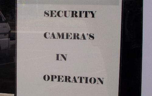 Security Cameras - apostrophe error